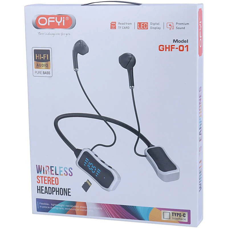 هندزفری بلوتوث دور گردنی اوفی مدل GHF-01