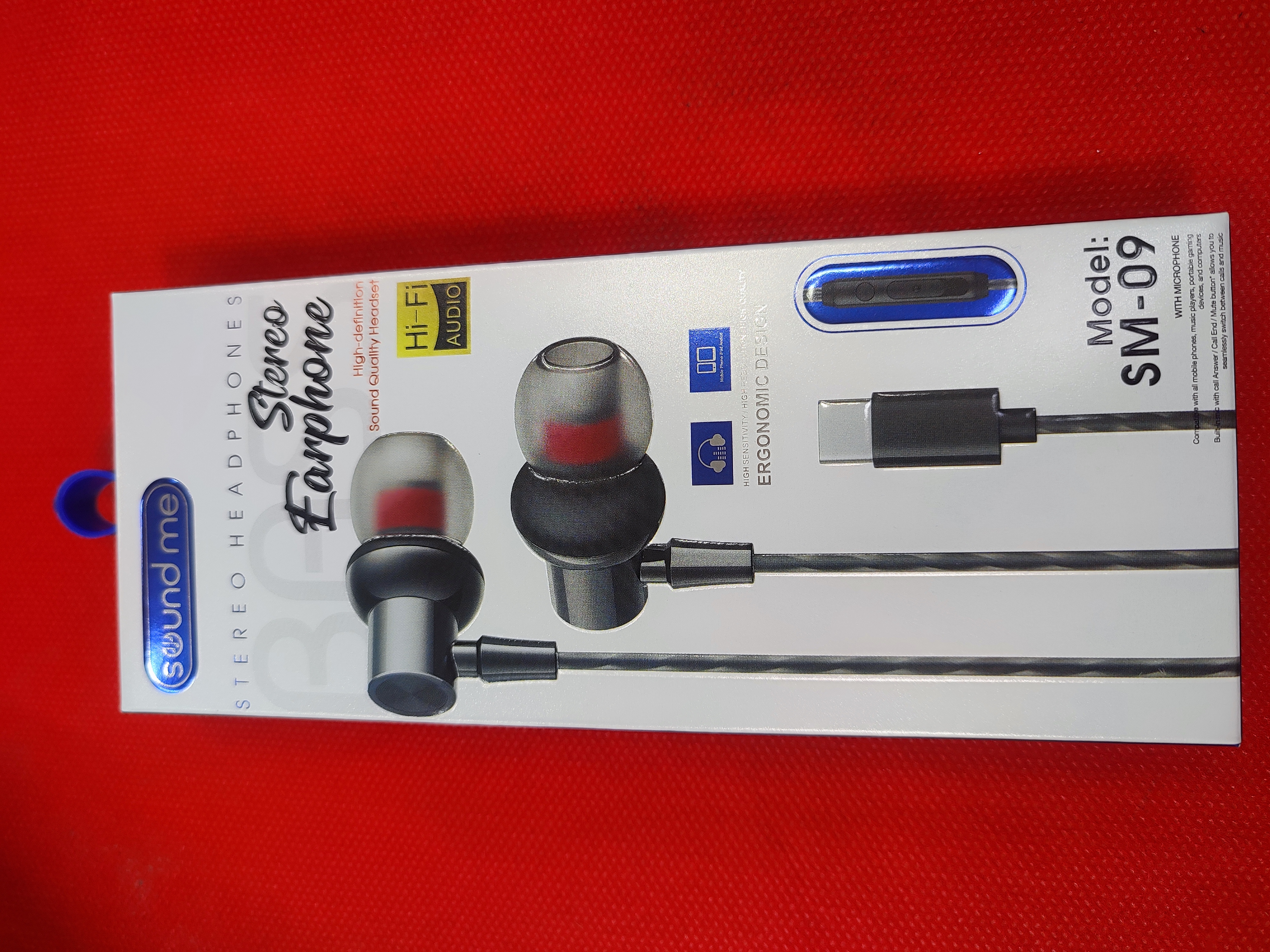 هندزفری سیمی تایپ سی برند sound me مدل sm-09