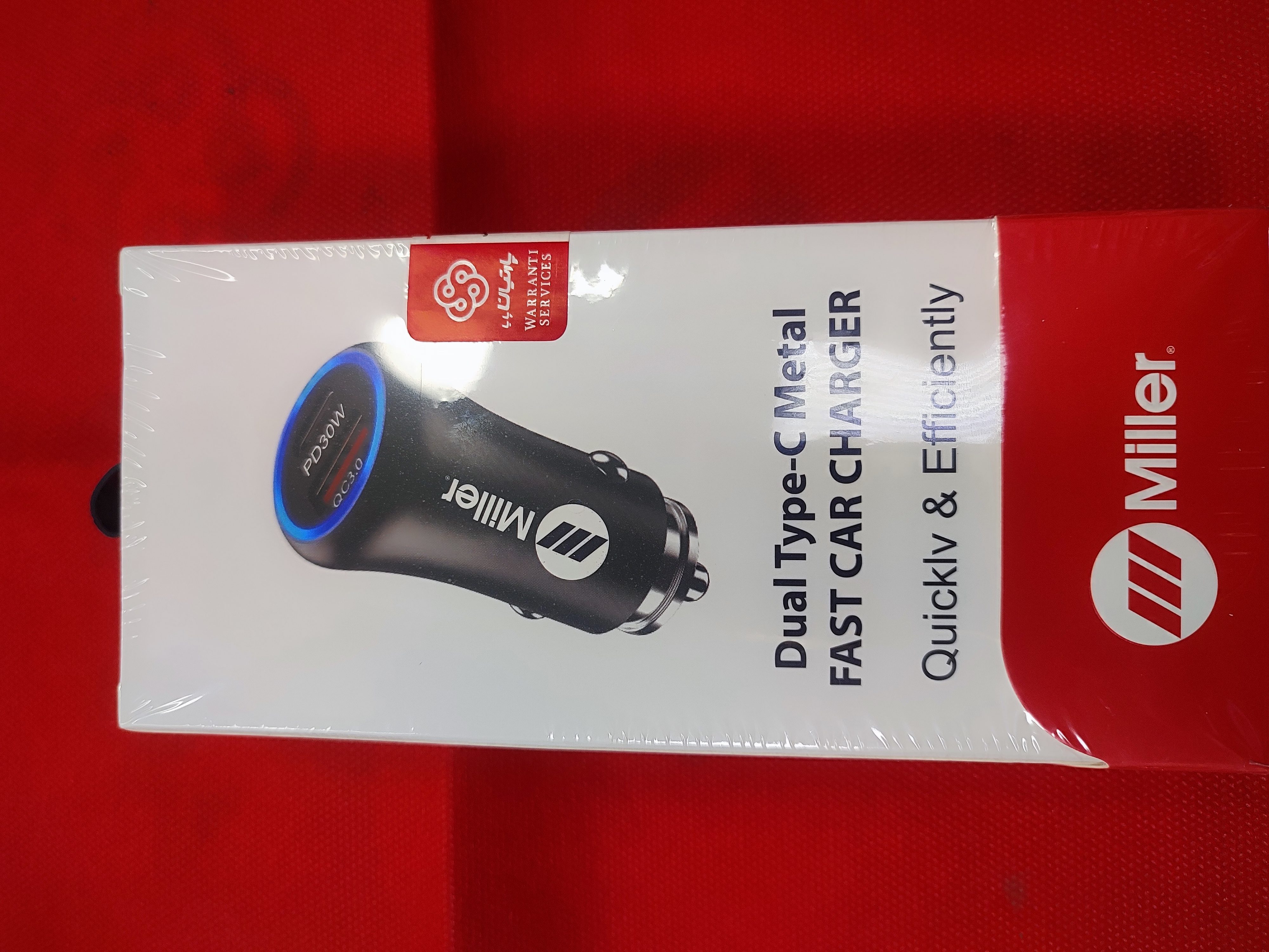 شارژر فندکی اورجینال ۳۸ وات میلر مدل ch-107
