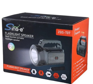 اسپیکر بلوتوثی چندکاره قابل حمل Sing-e مدل ZQS T07 توان 8 وات با پنل خورشیدی