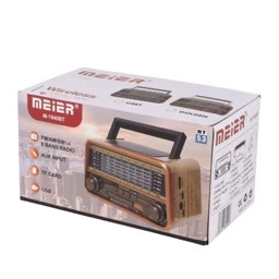 رادیو اسپیکر بلوتوثی مییر مدل M-1940bt دارای ۸ باند mw,sw,am,fm,tv باتری خور و برق مستقیم AC DC