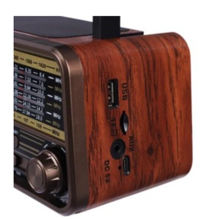 رادیو اسپیکر بلوتوثی مییر مدل M-1940bt دارای ۸ باند mw,sw,am,fm,tv باتری خور و برق مستقیم AC DC