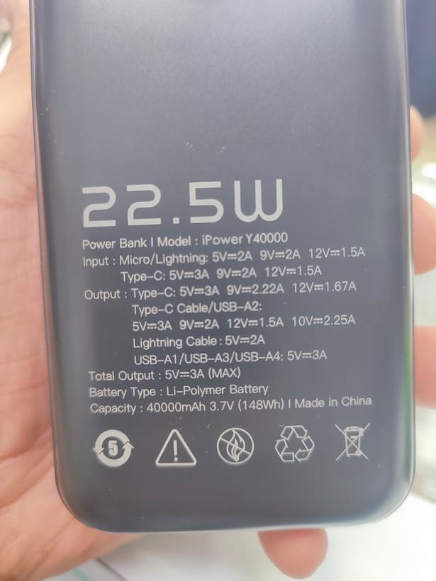 پاوربانک اورجینال 40000mah برندOALE